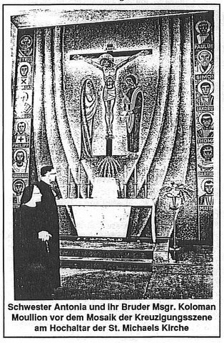 Schwester Antonio und Msgr. Moullion