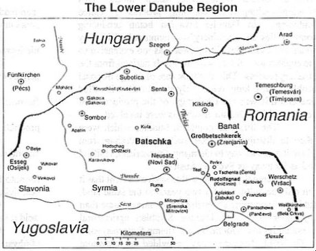 Map Lower Danube