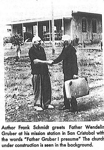 Frank Schmidt and Father Wendelin Gruber